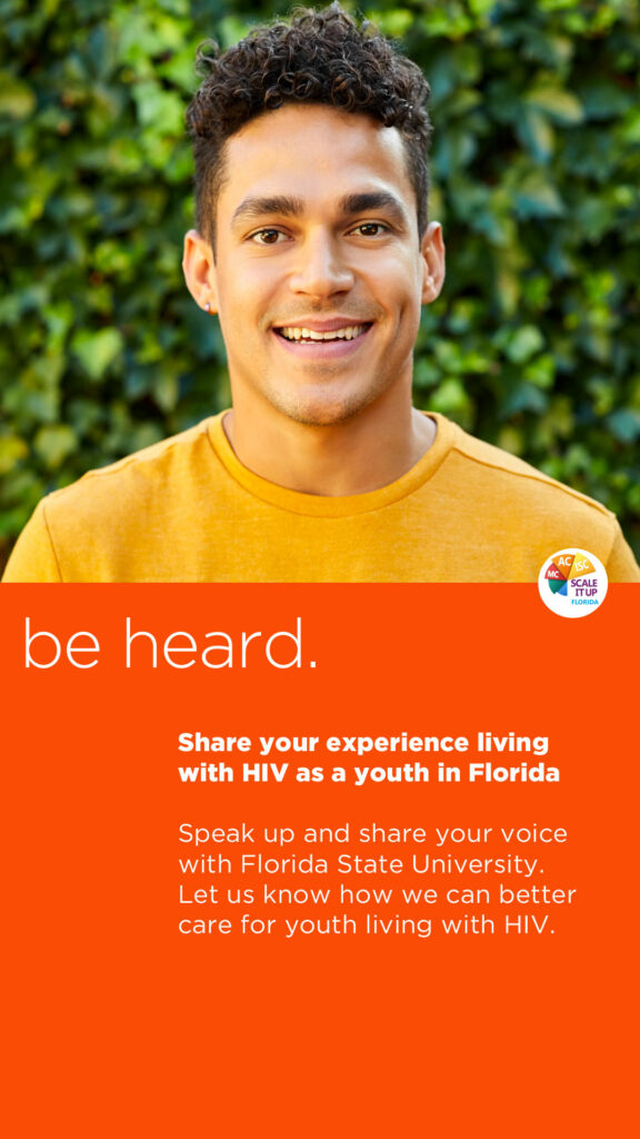 Be Heard orange ad