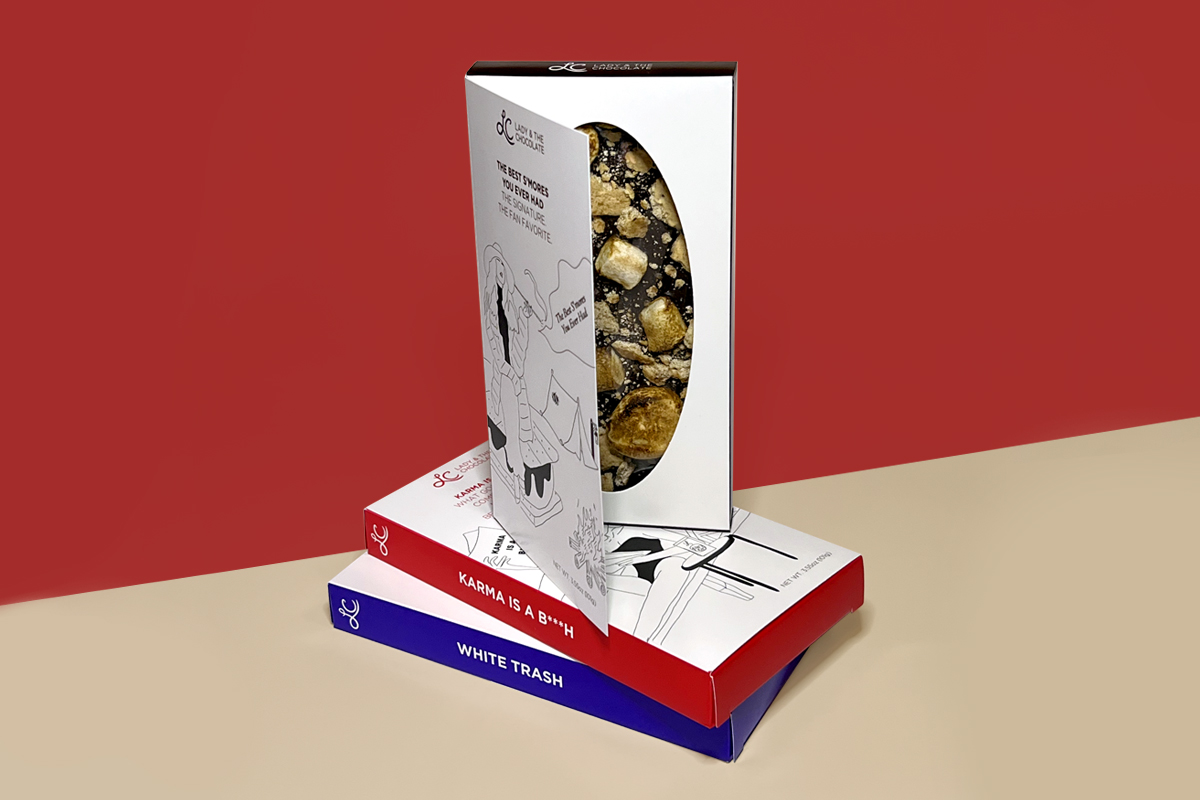 Lady And The Chocolate branding